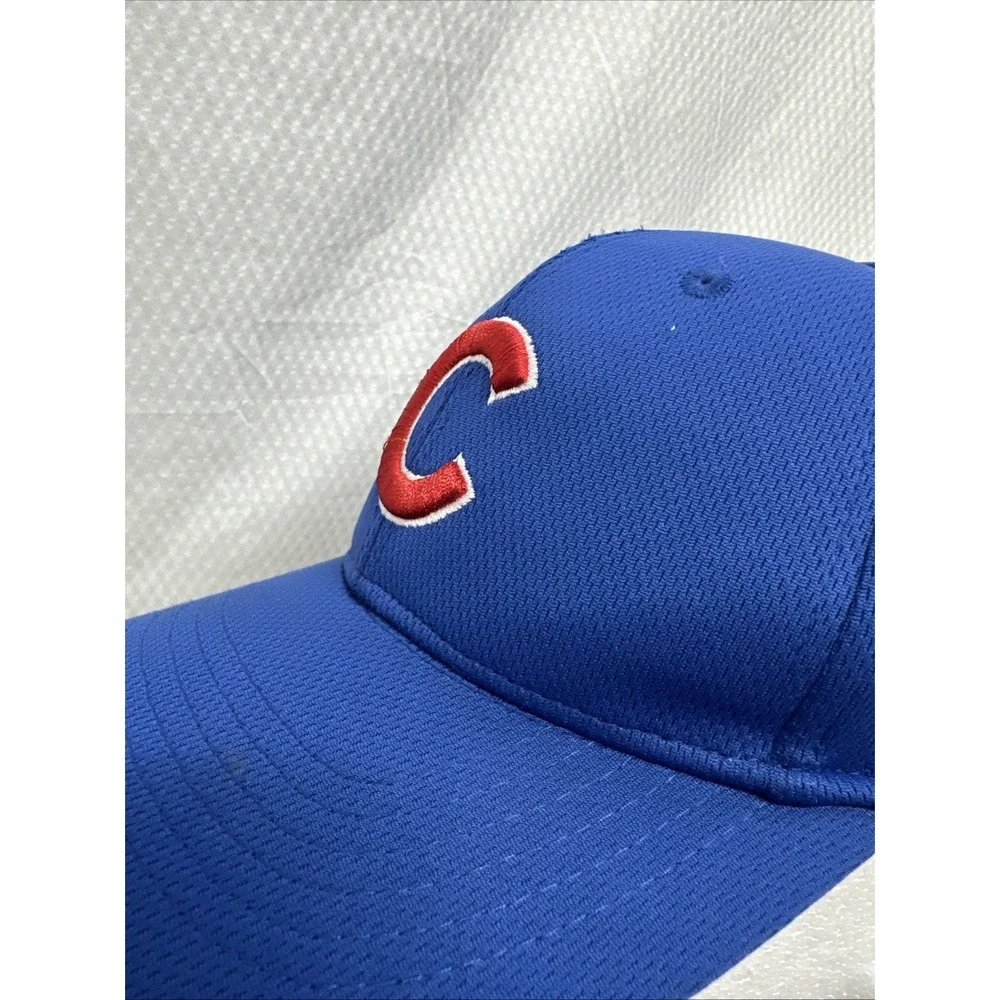 Mens Chicago Cubs Baseball Cap Blue Red Embroidered C Logo Adjustable Strap